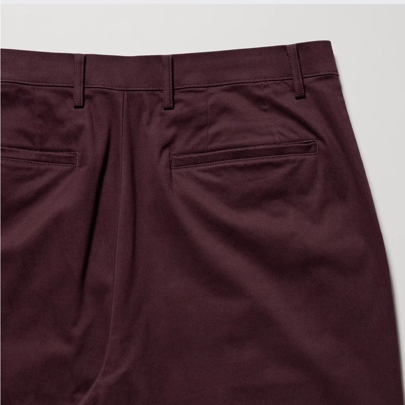 Uniqlo Men’s Navy Blue Stretch Relaxed Pants - Size 3XL - NWT Hemmed 26” Inseam - Picture 4 of 15